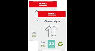 Propex Parts Wasstrips - Flower Breeze - Duurzaam - Plastic- en Parabenenvrij Wasmiddel - 64 wasjes