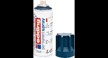 edding 5200 spuitverf in spuitbus - elegant midnight mat - 1 stuk - 200 ml verf - direct dekkend – 0,7-1 m2 oppervlak - acrylverf voor het lakken en versieren van glas, metaal, hout, keramiek, kunststof, canvas - permanent spray, verfspray