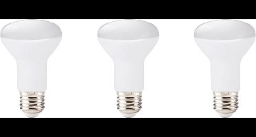 Kobi LED Reflectorlamp R63 E27 8W - 700lm - 3000K - 230V - Voor Brede Plafondverlichting of Woonruimte - 3 stuks