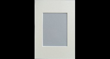 Walther PA825C Passe-partout - Frameformaat 18x24 cm - Format afbeelding 13x18 cm - Crème