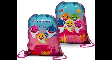 Baby Shark zwemtas - 39 x 31 cm - gymtas - rugtas
