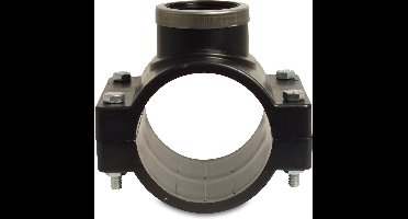 Jason Aanboorzadel PP 75 mm x 1 1/2" klem x binnendraad 12.5bar zwart type RVS ring