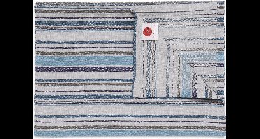 TINT TAFELKLEED 150X250 STRIPED SATIN AQUA