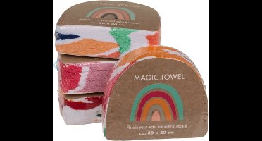 Magische handdoek regenboog magic cotton towel rainbow