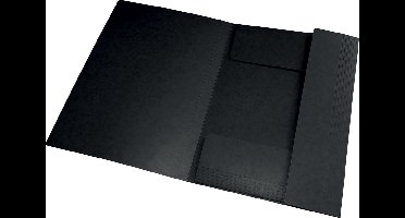 Elastomap Oxford Top File+ A3 3 kleppen 390gr zwart - 10 stuks