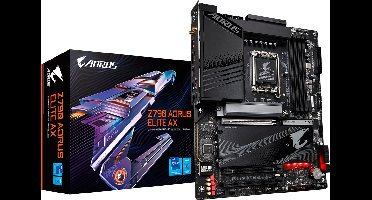 Gigabyte Z790 AORUS ELITE AX Moederbord – Socket LGA1700 – ATX – DDR5 – Wi-Fi 6E – Bluetooth 5.3 – PCIe 5.0 – Intel Z790 Chipset