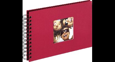 Walther SA-109-R Fun - Spiraal album - Formaat 23 x 17 cm - Rood
