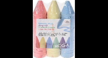 Free And Easy Stoepkrijt Mega 3-delig Rood/geel/blauw