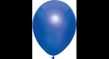 Metallic Ballonnen Donker Blauw : 10 Stuks