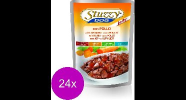 Stuzzy Maaltijdzakjes Adult 100 g - Hondenvoer - 24 x Kip