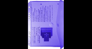 EXXO-HFP # 35026 - A5 Ringband Documententas - Blauw - 1 Pak @ 10 stuks