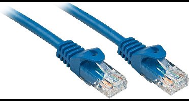 Lindy RJ-45/RJ-45 Cat6 3m netwerkkabel U/UTP (UTP) Blauw
