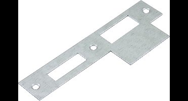 Nemef Sluitplaat - rechthoekig - 127 x 23,3/43,8 mm - RVS geborsteld - passend bij artikel 1264, 1266 en 1269