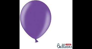 """Strong Ballonnen 27cm, Metallic Purple (1 zakje met 10 stuks)"""