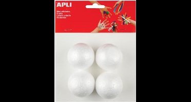 Apli Kids piepschuim bol diameter 50 mm 4 stuks