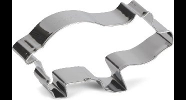 uitsteekvorm Varken 8 cm RVS zilver