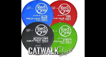 Red One Haarwax Mix – 4 Potten - rood / blauw / zwart / groen
