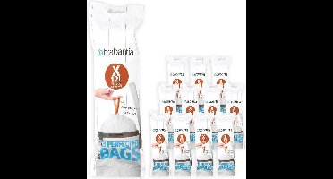 Brabantia PerfectFit Vuilniszakken - 10/12 l - Code X - 12 rollen x 20 stuks