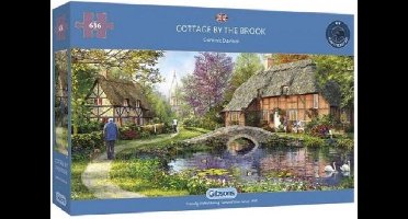 Gibsons - Cottage by the Brook (door Dominic Davison) - 636 stukjes 69×32cm (b×h) - Legpuzzel voor volwassenen