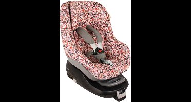 Autostoelhoes Geschikt voor Maxi Cosi Pearl -Maxi Cosi Hoes Groep 0-1 - Zacht Katoen - Perfecte Pasvorm - Roze Bloemen