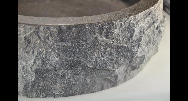 Wiesbaden Raw Waskom Rond Hamerslag 40 x 12 cm - Hardsteen Gezoet