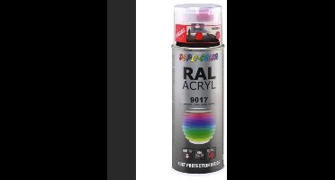 Motip Dupli-Color Spuitbus Acryl Hoogglans - RAL 9017 Verkeerszwart