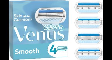 Gillette Venus Smooth - Mesjes Met Beschermende Kussentjes - 4 Navulmesjes