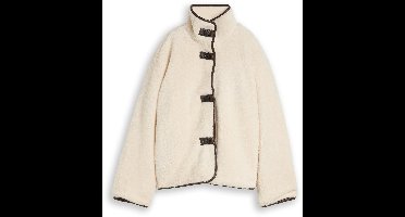 Tom Tailor Denim - Teddy-jas met zakken - Maat XS - light cream beige