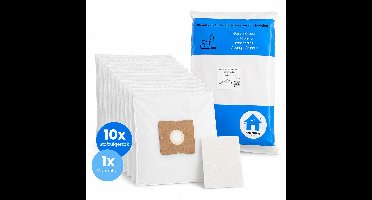 Kleanburg stofzuigerzakken geschikt voor Nilfisk Coupe en Nilfisk One | 10 stuks + motorfilter | Microfiber stofzakken