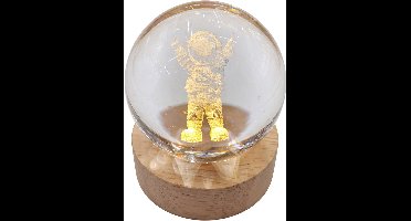 Clayre & Eef Tafellamp Bruin Glas