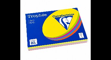 Clairefontaine Trophée - Gekleurd papier - A3 - Blauw - Groen - Oranje - Roze - Geel - 500 vel