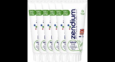 Zendium Junior Tandpasta - 6 x 75 ml - 5 tot 12 Jaar