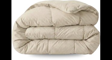 Zelesta Pure Uni Desert Sand 200x200 - Katoenen dekbed zonder overtrek - Wasbaar dekbed - Hoesloos dekbed - 2 in 1 Dekbed met vaste overtrek