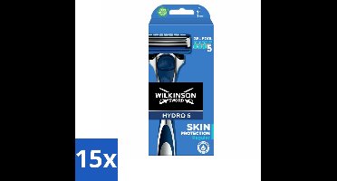15 x Wilkinson - Navulmesjes - Hydro 5 Skin Protection Scheermes Regular - Comfortabel - 1 mesje - Scheermesje - Hydro 5 - Huidbescherming - Scherpe Mesjes - Comfortabel Scheren