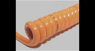 BKL Electronic 1506107 Spiraalkabel H07BQ-F 800 mm / 3200 mm 3 G 1.50 mm² Oranje 1 stuk(s)