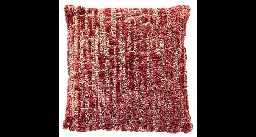 Dutch Decor REMUS - kussenhoes 45x45 cm - bouclé - Ketchup - rood - met rits - zonder binnenkussen