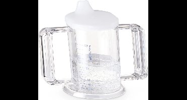 HandyCup met deksel - transparant met maatvoering