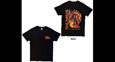 Iron Maiden - Burning Ambition Pocket Logo Heren Tshirt - 2XL - Zwart
