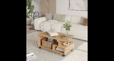 Skye Decor, Salontafel, MIN9-S, Gemelamineerde spaanplaat, Eiken, 90 x 51 x 42,5 cm
