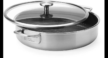 BK Peter Goossens Maestro Durabond lage stoofpan met glazen deksel D30cm