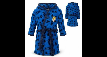 Brandweerman Sam kinderbadjas – Badjas voor jongens met capuchon – Maat 98/104 - Blauw