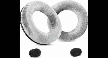 Comfortabele Vervangende Oorkussens voor Gaming Headsets en Audiokoptelefoons - Zilver Velvet