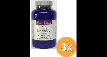 3x Nova Vitae Alfa Liponzuur 300 Mg (120 capsules)