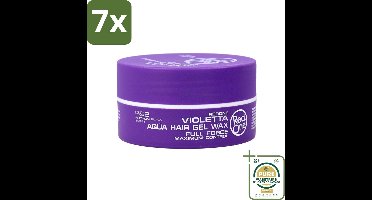 7 x Red One - Haarwax - Quicksilver - Aqua Hair Gel Wax - Voor Sterke Hold & Glans - 150 ml - Grootverpakking - Haarwax - Haartypen - Styling Wax - Haartypen - Haartypen