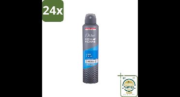 Dove - Deodorant - Spray Men+Care Cool Fresh - Verfrissend en langdurige bescherming - 250 ml - Voordeelverpakking - 24 stuks - Frisheid - Langdurige bescherming