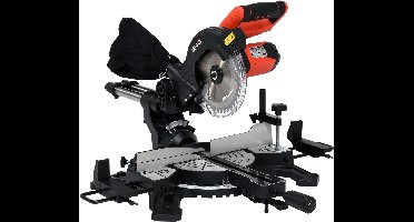YATO 18V Accu Radiaal Afkortzaag 185 mm - Inclusief 4.0 Ah Accu & Snellader - Met Laser & Trekfunctie - Ge verstekzaag voor Hout, PVC & Plinten (System 18V)