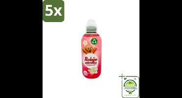 5 x Robijn – Wasverzachter – Jasmijn Bloesem – 650 ml - Grootverpakking - Wasverzachter Jasmijn Bloesem - Wasverzachter Voor Kleding - Jasmijn Geur Wasverzachter - Wasverzachter Voor Frisheid - Wasverzachter Voor Zachte Kleding