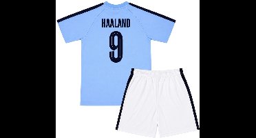 Haaland Manchester City Voetbaltenue Thuis - 2026-2027 - Voetbal Tenue Kinderen - Shirt en Broekje - Jongens en Meisjes -- Maat 128