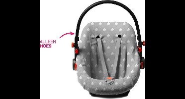 Briljant Baby Autostoelhoes badstof dessin Thijs - maat 0+ grijs
