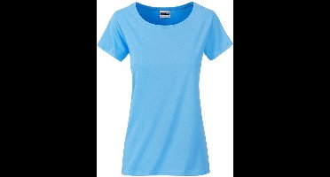 James and Nicholson Dames/dames Basic Organic Katoenen T-Shirt (Hemelsblauw)